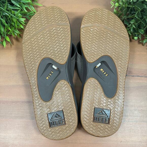 Reef Men's Fanning Flip Flop Thong Sandals Bottle Opener Size 10 - Picture 7 of 7